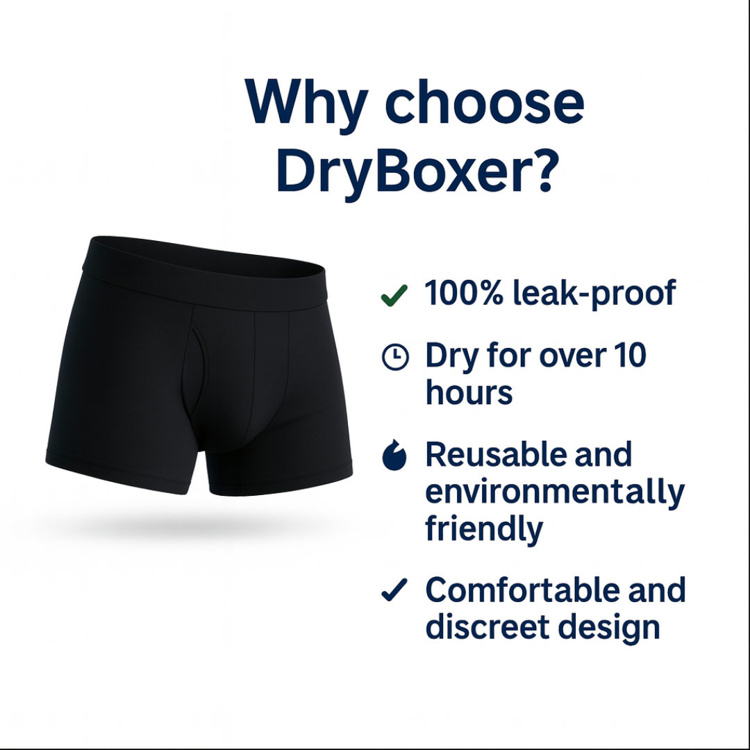 “Stay dry and confident" – DryBoxer