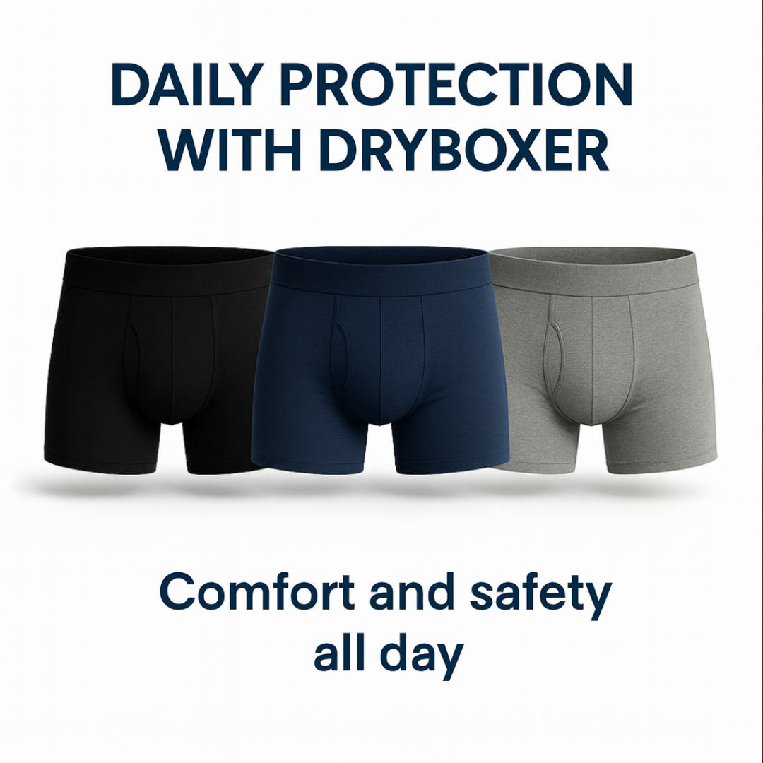 “Stay dry and confident" – DryBoxer