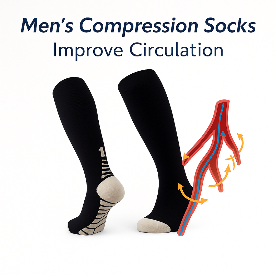 Compression socks "to improve blood flow"