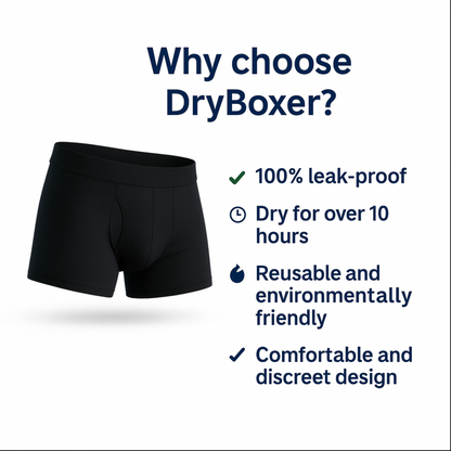 “Stay dry and confident" – DryBoxer