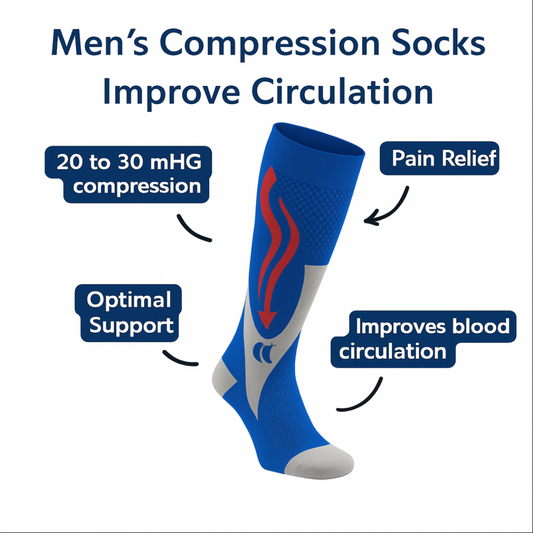 Compression socks "to improve blood flow"